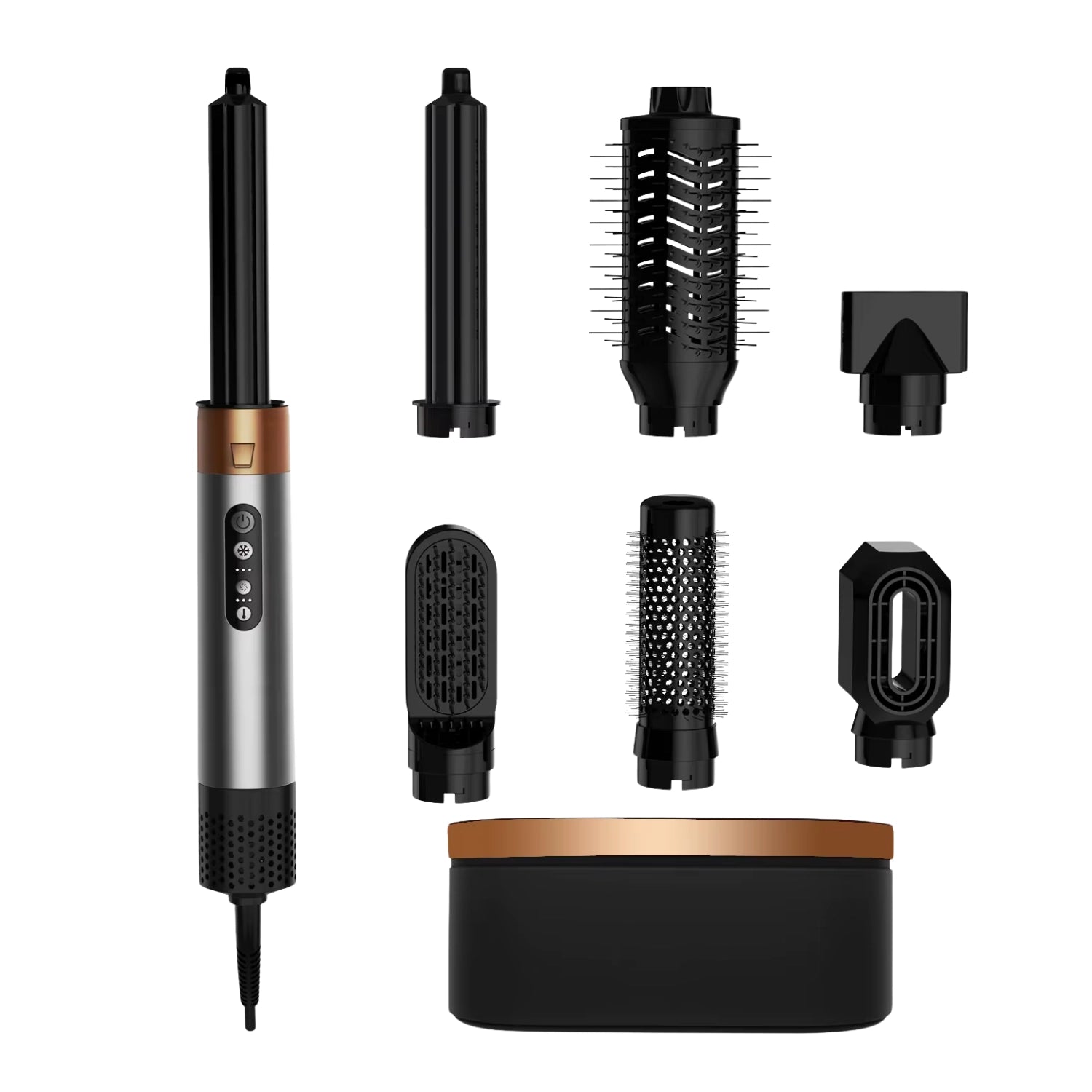 Premium Multistyler 6 in 1 – airstyler med 7 munnstykker for volum, krøller og glans 2